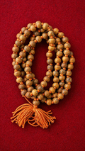 Natural Haldi Mala (Turmeric Beads) – 108 Beads Handmade Prayer & Meditation Mala | Spiritual Healing, Prosperity & Positive Energy