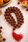 Rudraksha Mala 12mm (54 Beads) | Premium Spiritual Necklace for Meditation & Daily Wear