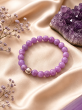 Light Amethyst Bracelet – Natural Lavender Crystal for Calm, Clarity & Stress Relief | Elegant Pastel Purple Beaded Bracelet (Unisex)