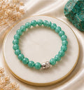 Green Quartz Bracelet – Natural Healing Crystal for Growth, Luck & Positive Energy | Premium Green Beaded Bracelet (Unisex)