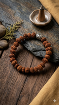 Authentic 7 Mukhi Rudraksha Bracelet – Sacred Saptamukhi Beads for Wealth, Prosperity & Career Success