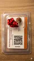 Certified Small 7 Mukhi Indonesian Rudraksha Bead with Silver Capping